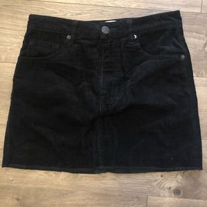 NWT forever 21 black corduroy skirt